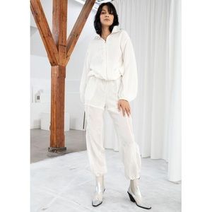 & Other Stories Mesh Drawstring Trousers